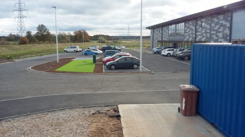 Finished car park, Grampian Furnishers, Elgin