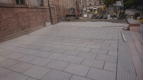 Schoolhill Streetscape granite slabs